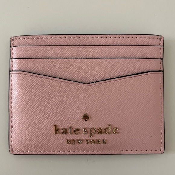 Kate Spade baby pink cardholder - Picture 1 of 2